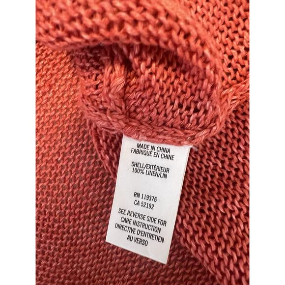 Helmut Lang Linen Knit Summer Long Sleeve Top Size S - Picture 8 of 10